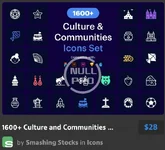 1600+ Culture and Communities Vector Icons.webp