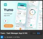 Yuno - Task Manager App UI Kit.webp