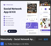 Memorisely - Social Network App UI Kit.webp