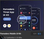 Pomodoro Mobile UI Kit.webp