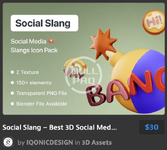 Social Slang – Best 3D Social Media Slangs Icon Pack.webp