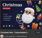 Christmas Pack - Customizable 3D Icons.webp