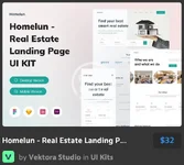 Homelun - Real Estate Landing Page UI KIT.webp