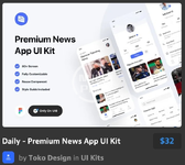 Daily - Premium News App UI Kit.webp