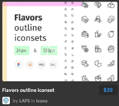 Flavors outline iconset.webp