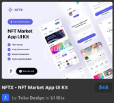 NFTX - NFT Market App UI Kit.webp