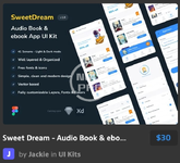 Sweet Dream - Audio Book & ebook App UI Kit.webp