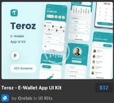 Teroz - E-Wallet App UI Kit.webp