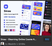 Sinau - Elearning Online Course App UI Kit.webp