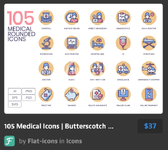 105 Medical Icons Butterscotch Series.webp