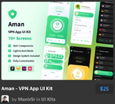 Aman - VPN App UI Kit.webp