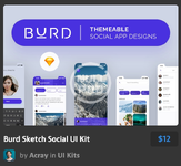 Burd Sketch Social UI Kit.webp