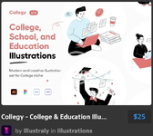 Collegy - College & Education Illustration Set.webp