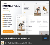 Intirior Architecture web ui kit.webp