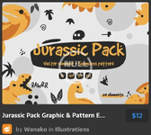 Jurassic Pack Graphic & Pattern Element.webp