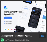 Management Task Mobile Apps UI KIT.webp