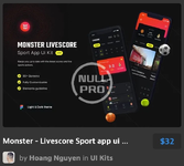 Monster - Livescore Sport app ui kit.webp