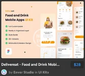 Delivereat - Food and Drink Mobile Apps UI Kit.webp