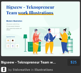 Bigseew - Teknopreneur Team work Illustrations.webp