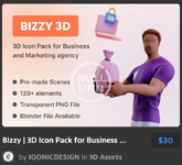 Bizzy 3D Icon Pack for Business and Marketing agency.webp