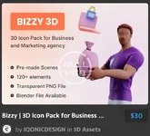 Bizzy 3D Icon Pack for Business and Marketing agency.webp