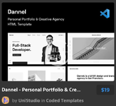 Dannel - Personal Portfolio & Creative Agency HTML Template.webp