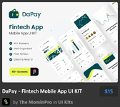 DaPay - Fintech Mobile App UI KIT.webp