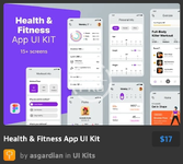 Health & Fitness App UI Kit.webp