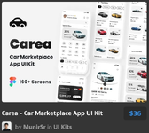 Carea - Car Marketplace App UI Kit.webp