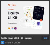 Daility 1 App UI Kit - 20+ screens.webp