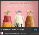 Realistic Glass Bottle Mockups.webp