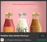 Realistic Glass Bottle Mockups.webp