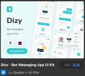 Dizy - Bot Messaging App UI Kit.webp