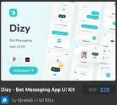 Dizy - Bot Messaging App UI Kit.webp