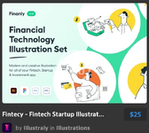 Fintecy - Fintech Startup Illustration Set.webp