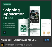 Klaker Box - Shipping App iOS UI Kit.webp