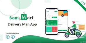 6am Mart Cover Delivery man App version 1.5.webp