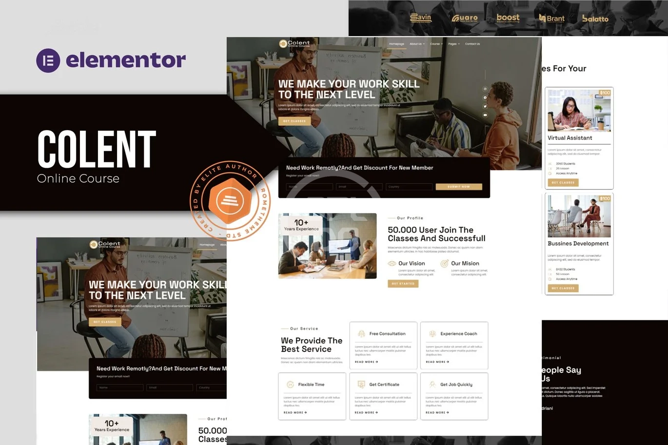 Colent - Online Course Elementor Template Kit 1.0.0 | NullPro GPL Community